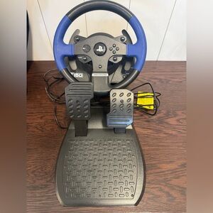 PlayStation Thrustmaster t150Racing Wheel and Pedals - Black and Blue